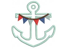 Stickmuster - Hello Sailor Anker Kette